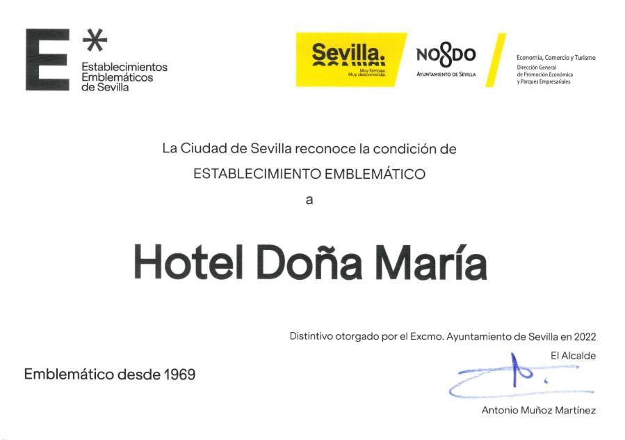 Hotel Dona Maria Sevilla Exteriér fotografie